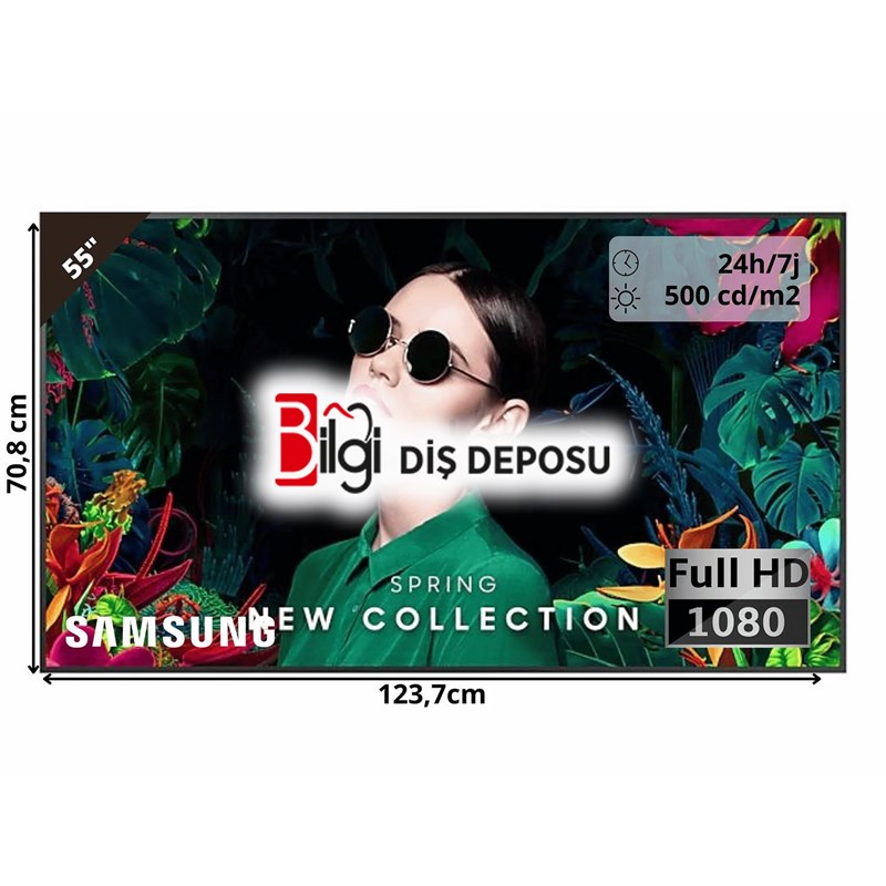 QM55C'' UHD Smart Signage Display - Yönetilebilir Smart Ekran