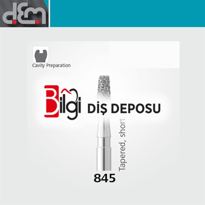 DX Sentetik Elmas Frez - 845  - Konik - 10 Adet