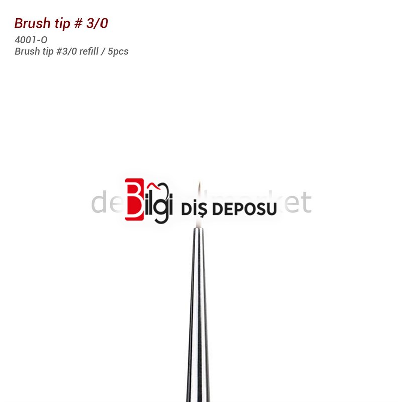 Fırça Ucu - Brush Tip #3/0- Porselen Fırçası