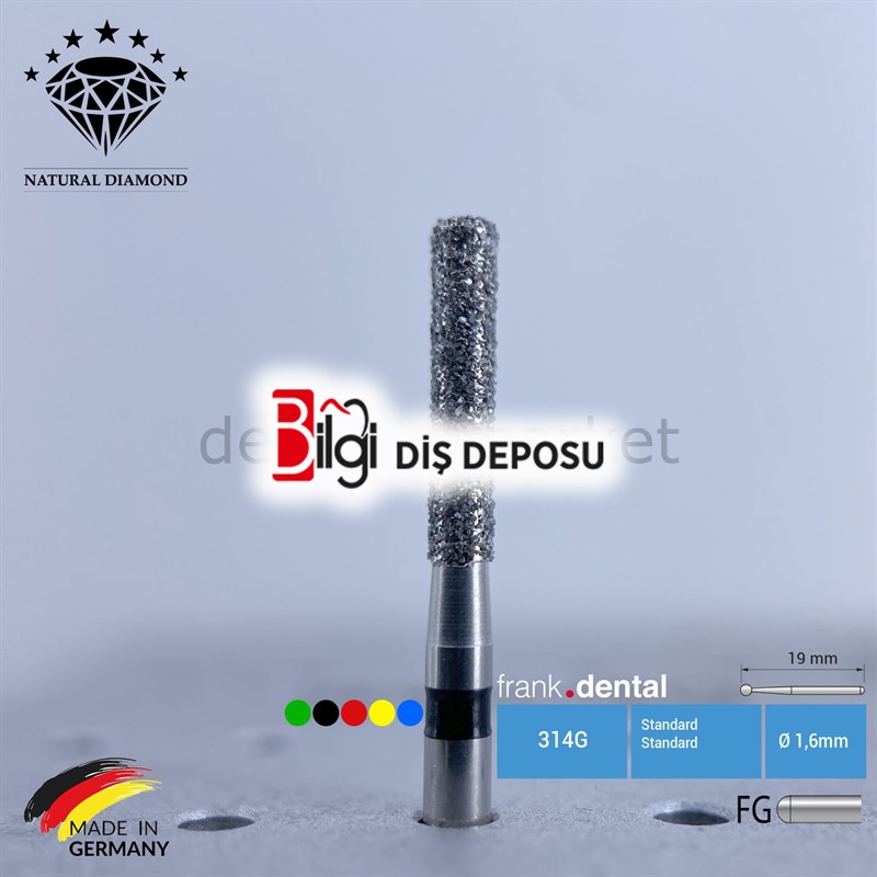 Doğal Elmas Frez - Aeratör - 837KR - Silindir - 5 Adet