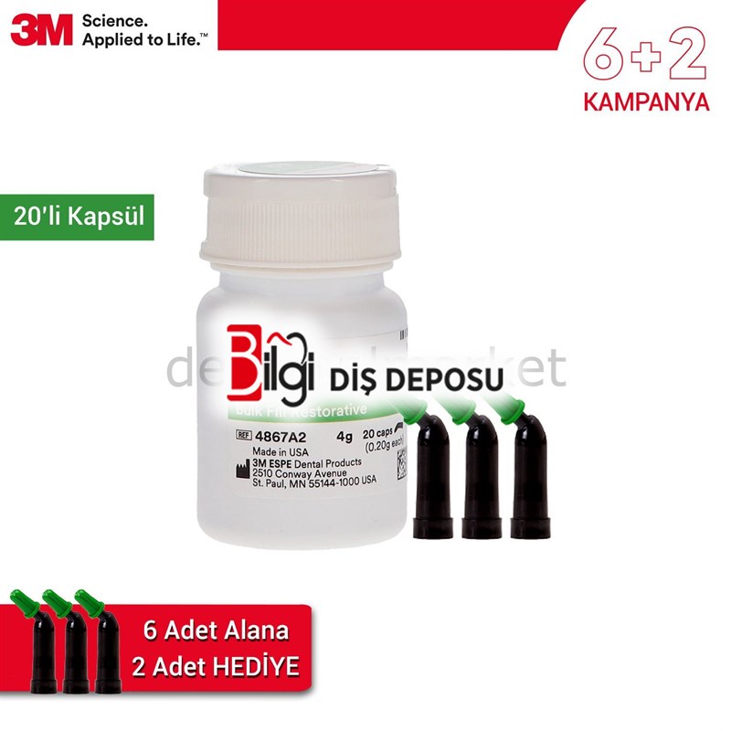 Filtek One BulkFill Posterior Kapsül Kompozit - 6+2 Kampanya ***