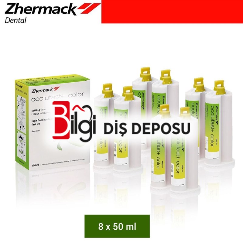 Occlufast+ Color - Renkli Kapanış Ölçü Maddesi - 8x50 ml Kartuş