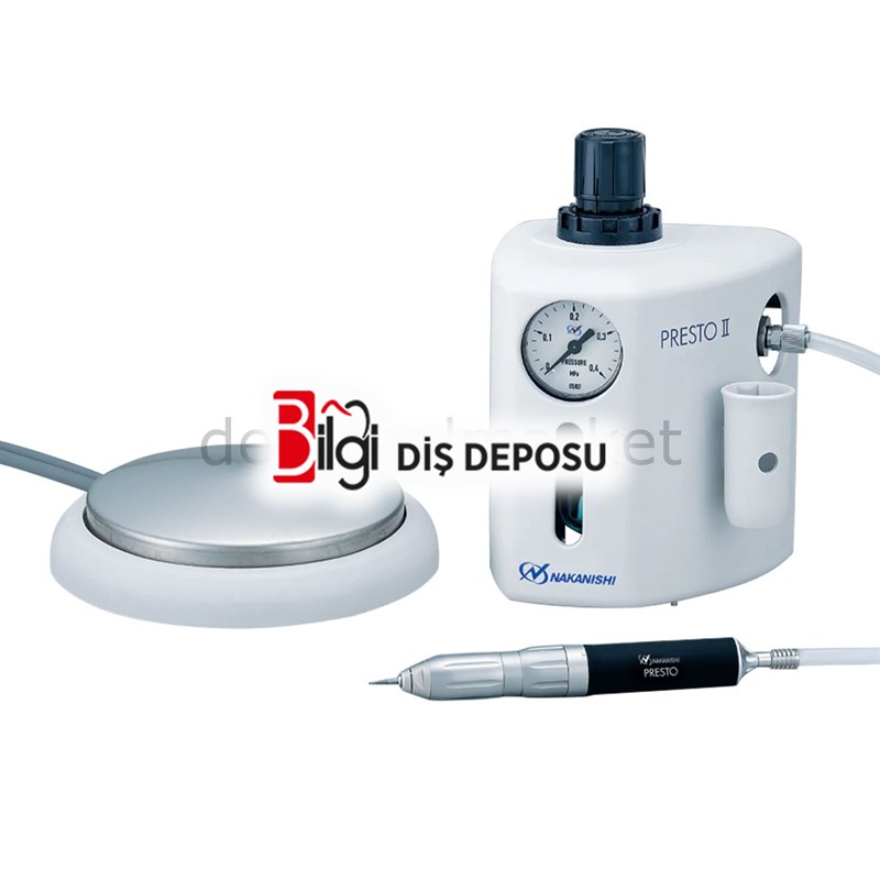 Presto II Havalı Mikromotor 320.000 Devir, Yağsız Sistem