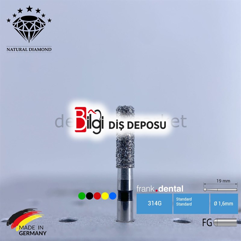 Doğal Elmas Frez - Aeratör - 836KR - Silindir - 5 Adet