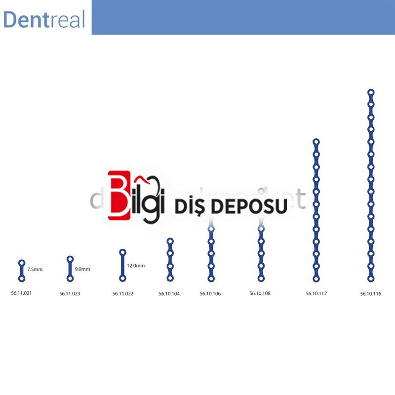Titanyum Maxillofacial Plate Micro Kemik Plakası 0,6 mm