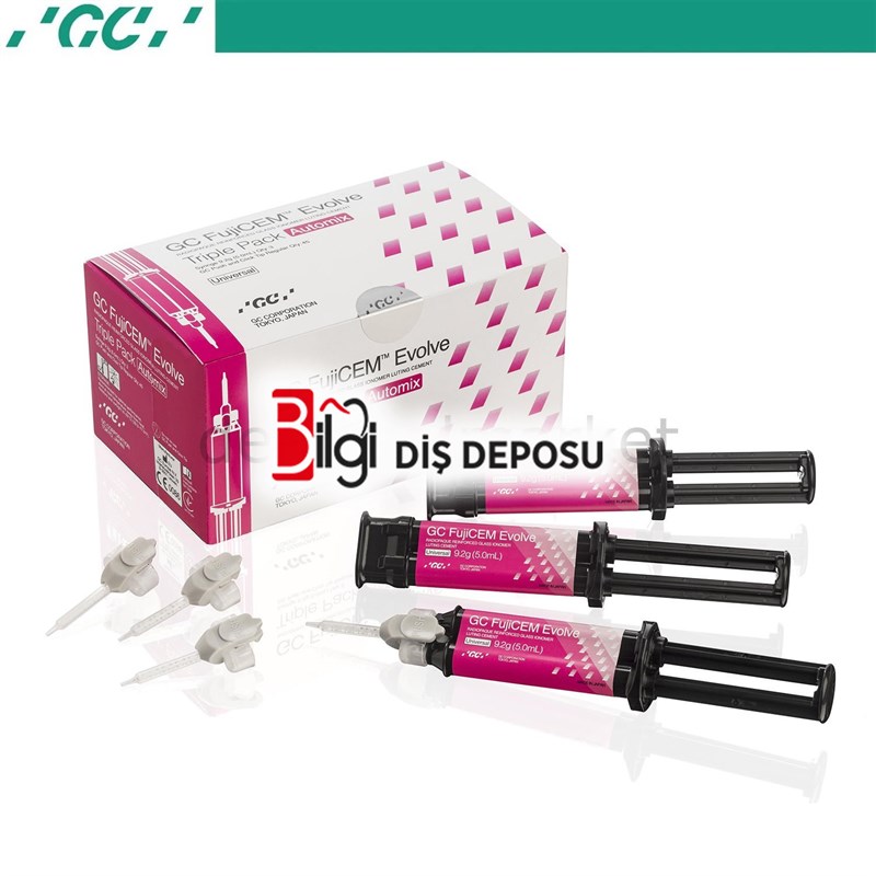Fujicem Evolve Automix 3*9,2gr - Rezin Modifiye Cam İyonomer Siman