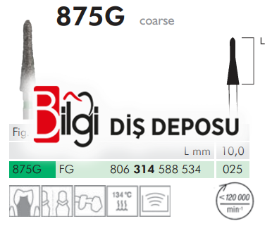 875G Sentetik Elmas Frez 5 Adet