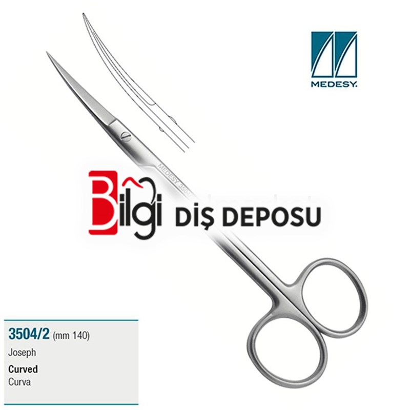 Joseph Cerrahi Makas Eğri 14 cm
