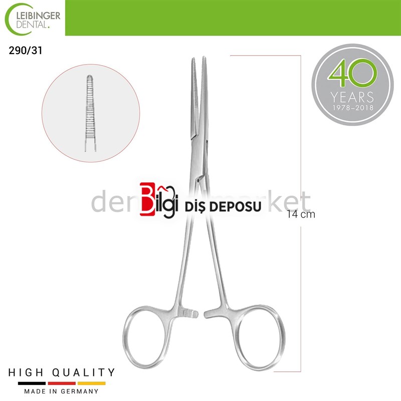 Kelly Hemostatik Forceps Düz