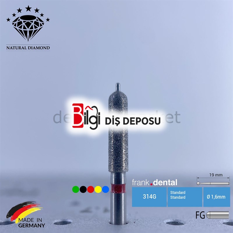 Doğal Elmas Frez - Aeratör 878FS - Kılavuz Pinli - Basamkalı Kesim