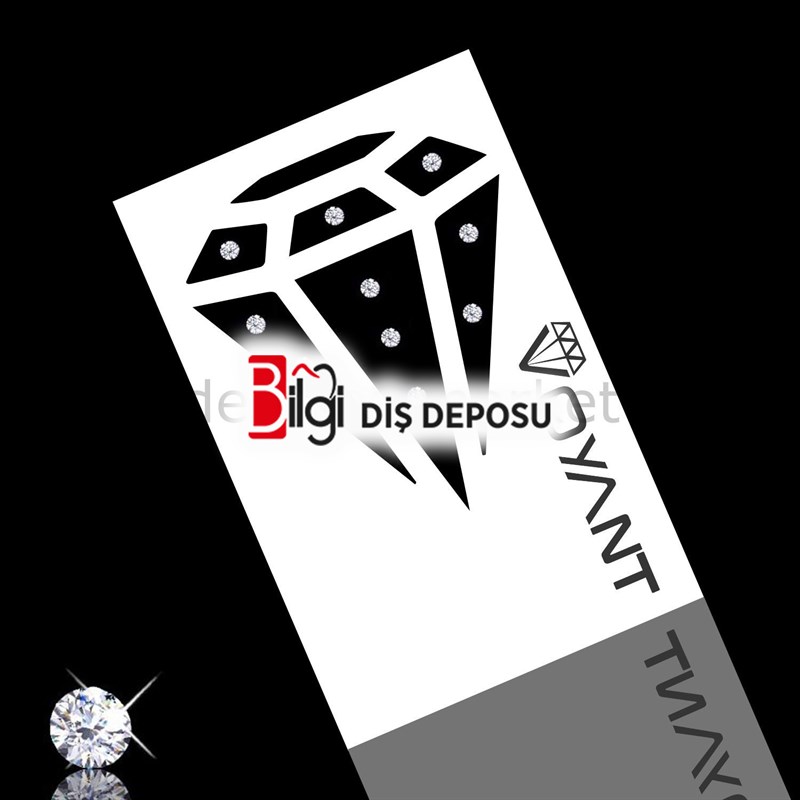 Voyant Natural Kristal Diş Mücevheri - Yuvarlak