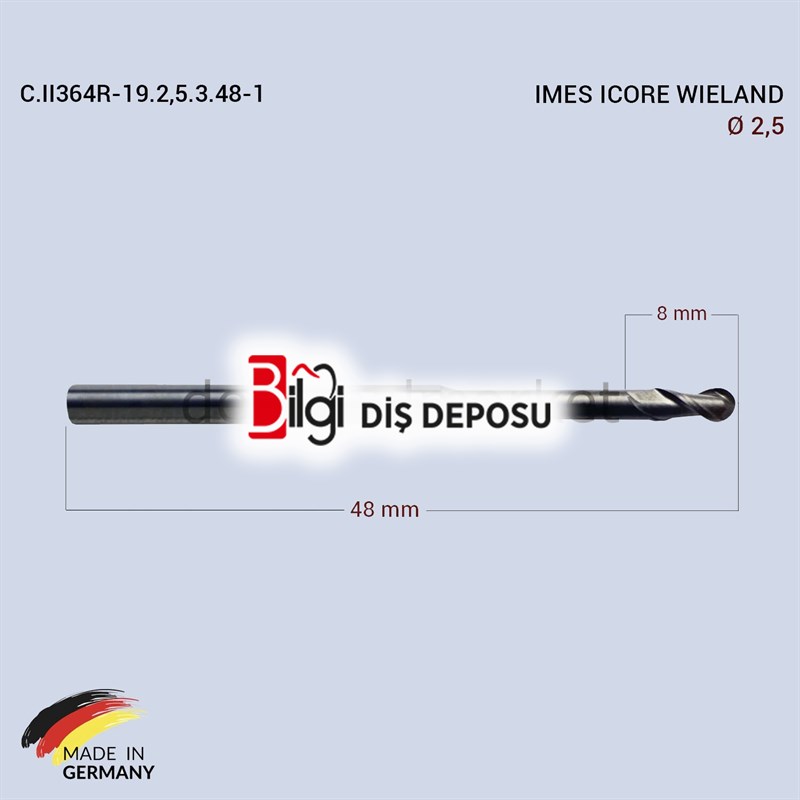 Imes Icore Wieland Cad Cam Drill 2,5 mm