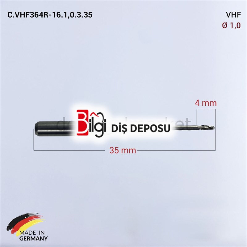 VHF Cad Cam Drill 1,0 mm