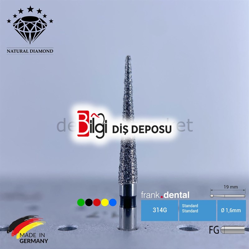 Doğal Elmas Frez - Aeratör - 859L - İğne Uç - 5 Adet