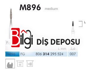 896 Sentetik Elmas Frez - 5 Adet