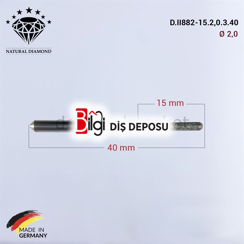 Imes Icore Wieland Elmas Cad Cam Drill 2,0 mm