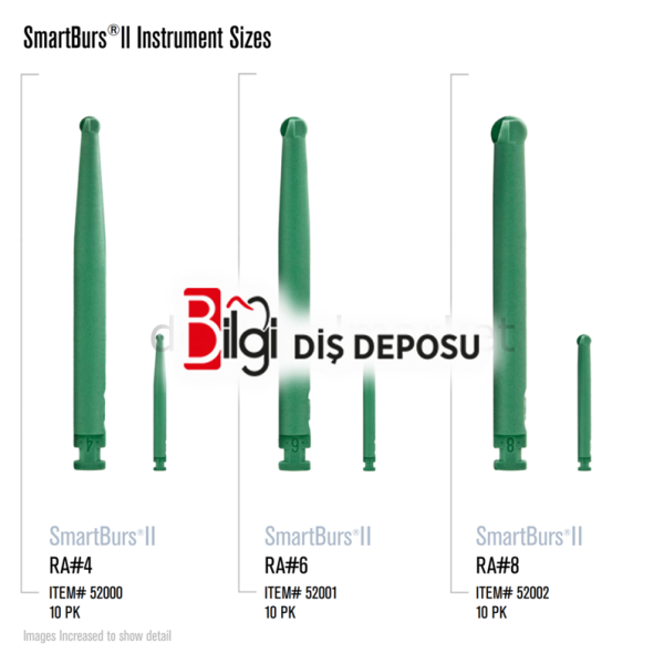 Smartburs II Çürük Temizleme Frezi - Refil 10 Adet