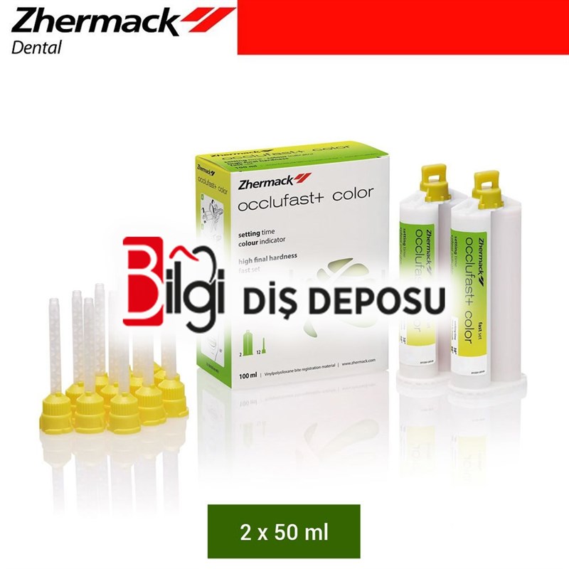 Occlufast+ Color - Renkli Kapanış Ölçü Maddesi - 2x50 ml Kartuş