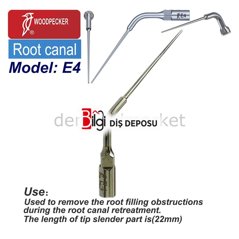 Kavitron Endodonti Ucu E4 - Ems,Mectron,Woodpecker,WH Uyumlu