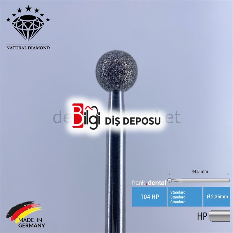 Doğal Elmas Cerrahi Frez - 801 - Piyasemen Rond