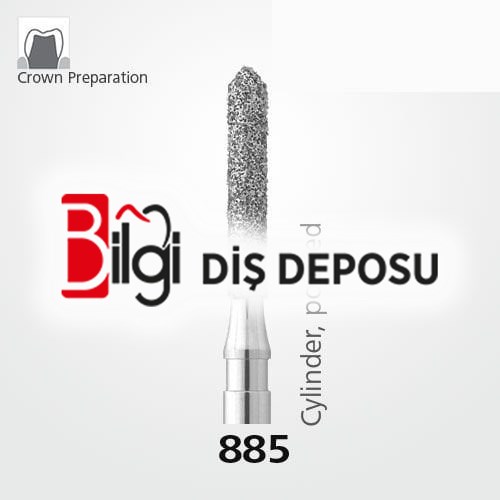 885 Sentetik Elmas Frez - 5 Adet - Silindir