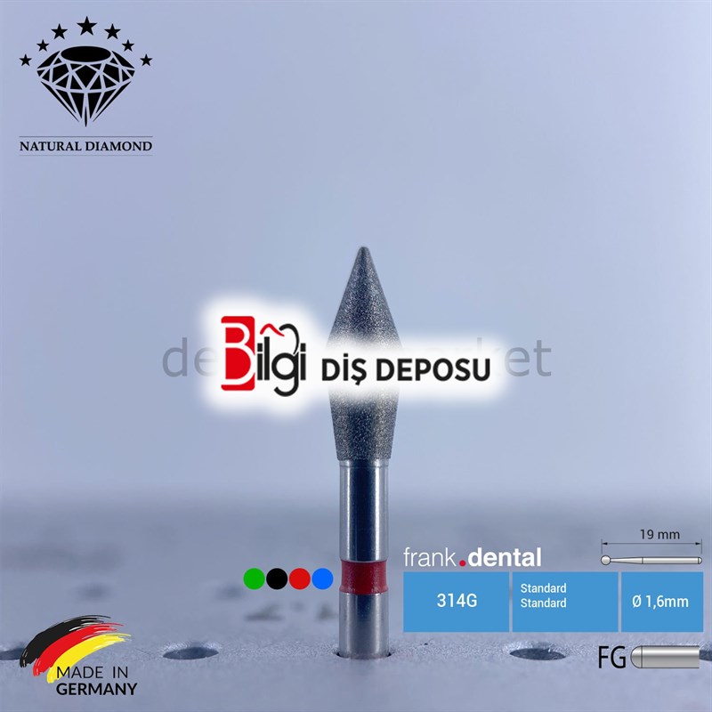 Doğal Elmas Frez - 899 - Labut - Occlusal - 5 Adet