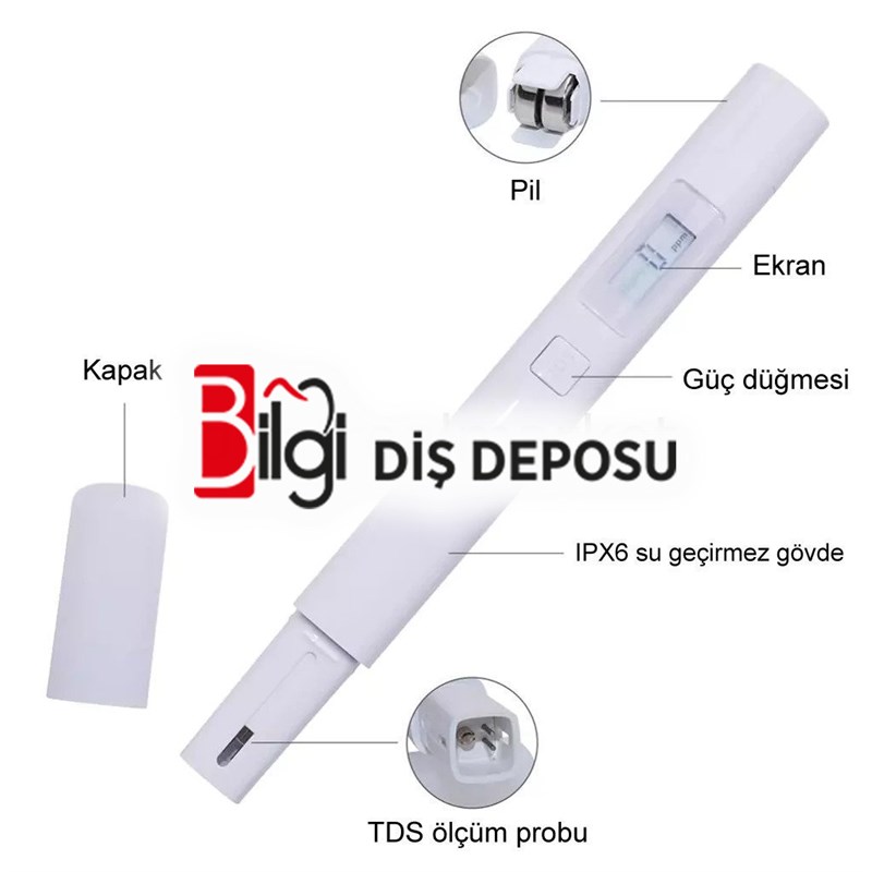 TDS Metre Saf Su Saflığını Ölçme Cihazı