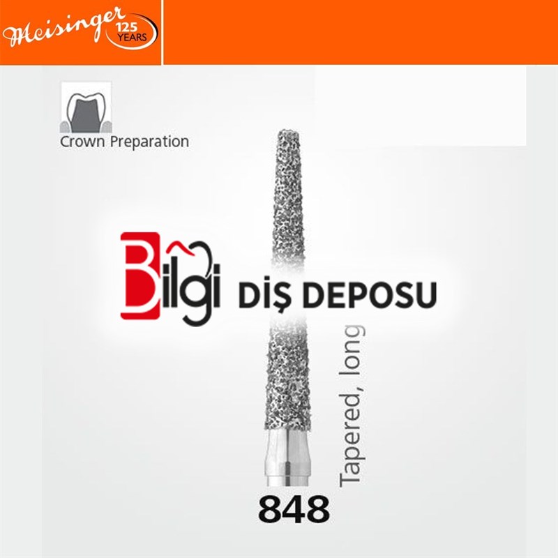 848 Sentetik Elmas Frez - 5 Adet - Konik