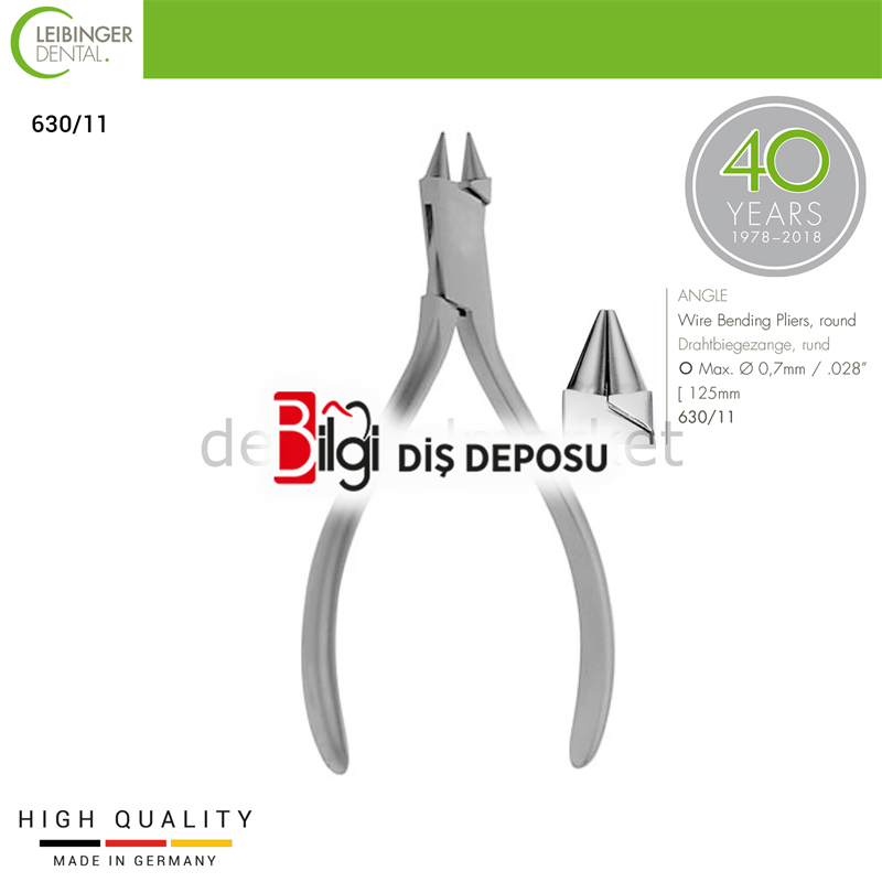 Wire Bending Pliers (Round) - Açılı Tel Bükme Pensi (Yuvarlak) - 125 mm