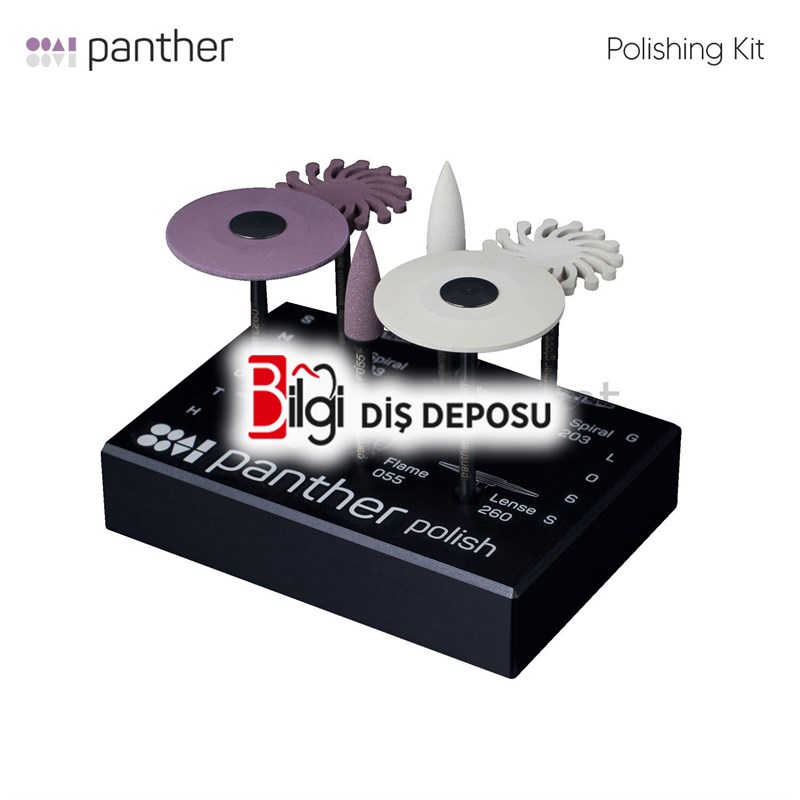 Panther Polishing Kit - Zirkonyum,Seramik ve Lityum Disilikat için
