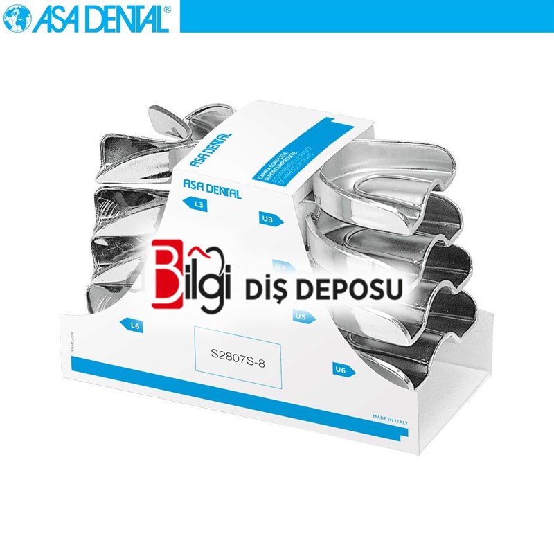 Rimloklu Ölçü Kaşığı - Deliksiz - Dişli 8'li Set