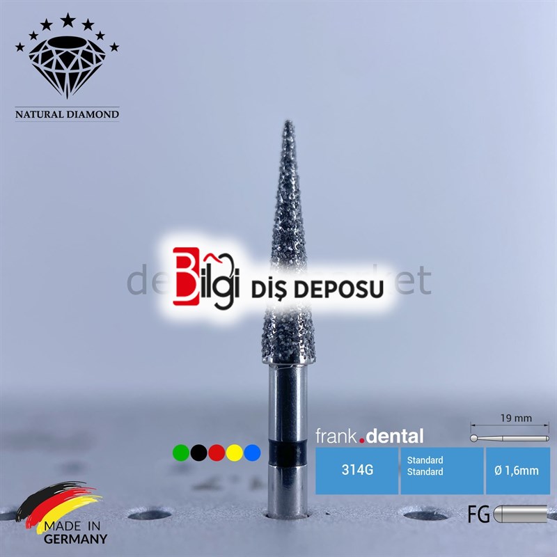 Doğal Elmas Frez - Aeratör - 859 - İğne Uç - 5 Adet