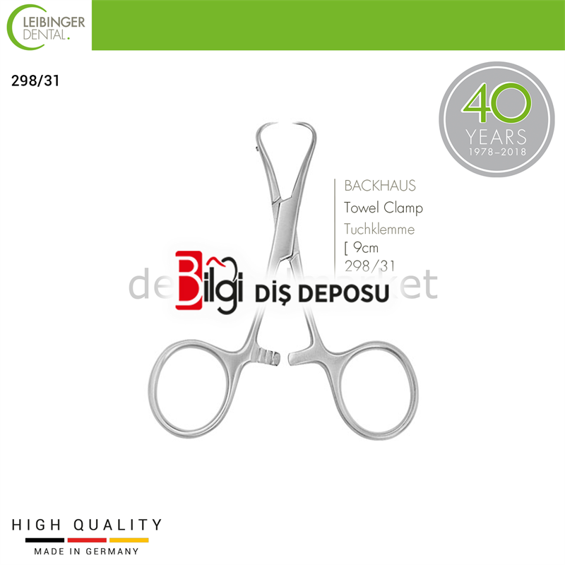 BACKHAUS - Towel Clamp, Havlu Tutucu 9 cm