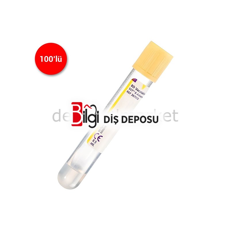 Sarı Kan Alma Tüpleri 8,5 ml - 100'lü