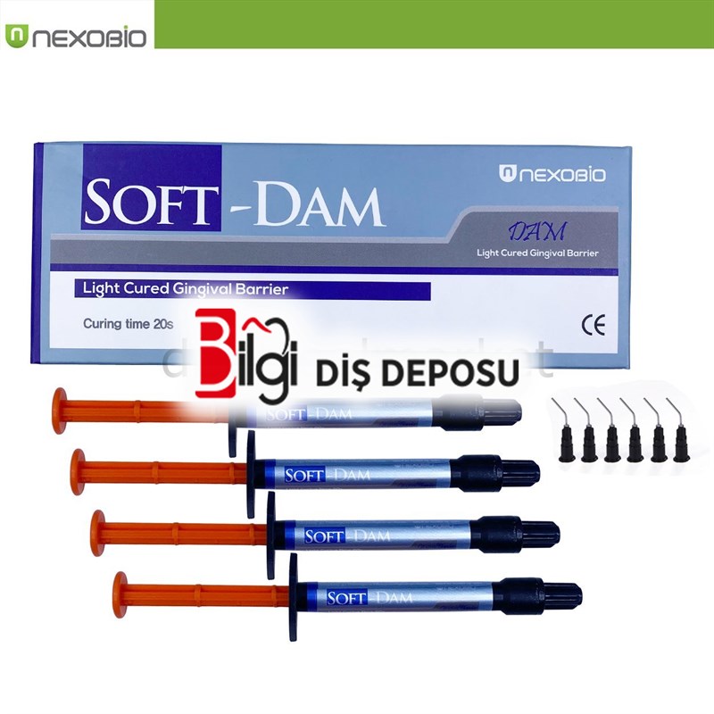 Soft-Dam Gingiva Dişeti Beyazlatma Bariyeri 4*1,2 ml