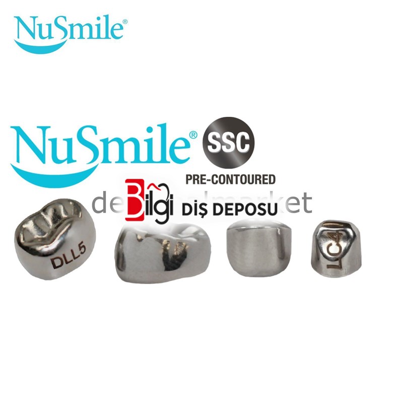 NuSmile Pre-Contoured Paslanmaz Çelik Kron Refil - 2nd PM