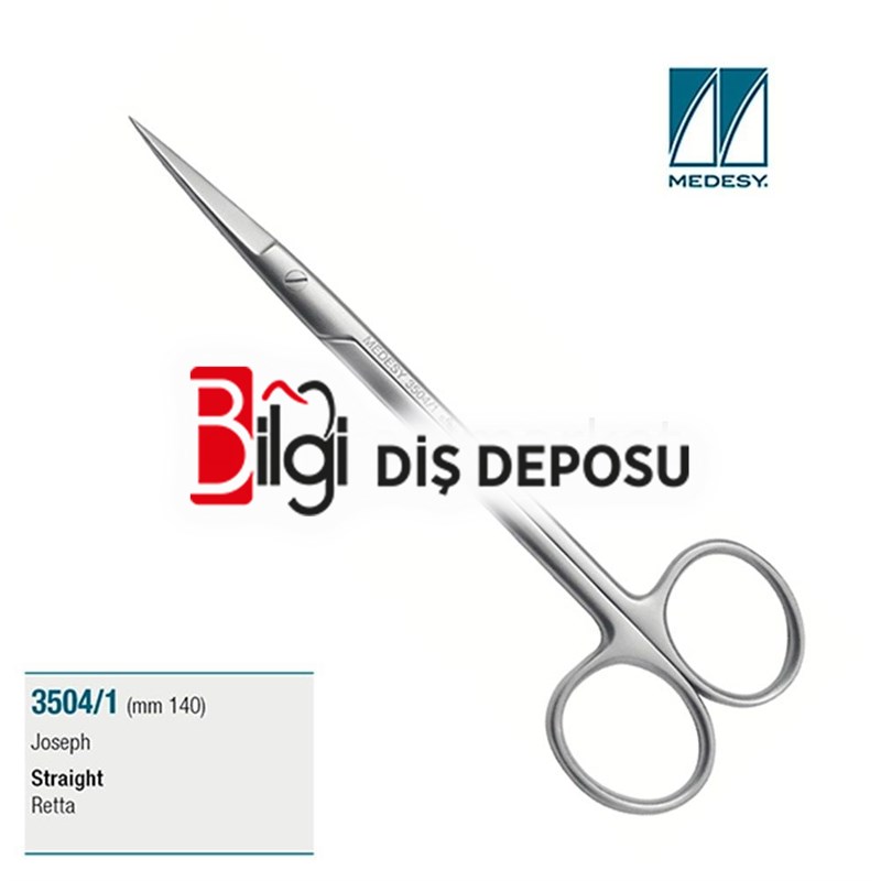 Joseph Cerrahi Makas Düz 14 cm