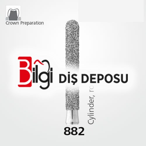 882 Sentetik Elmas Frez - 5 Adet - Silindir