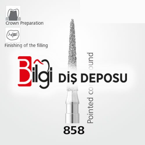 858 Sentetik Elmas Frez - 5 Adet - İğne Uç