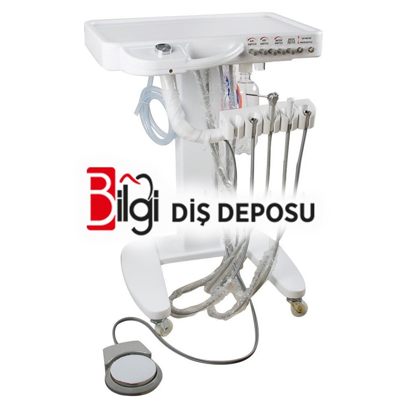 Portatif Unit Cihazı Tablalı (Mobil Dental Ünit)