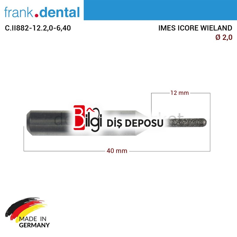 Imes Icore Wieland Elmas Cad Cam Drill 2,0 mm