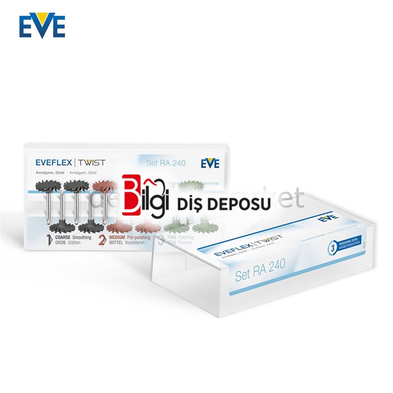 Eveflex Twist Metal ve Amalgam Cila Lastik Seti - RA240