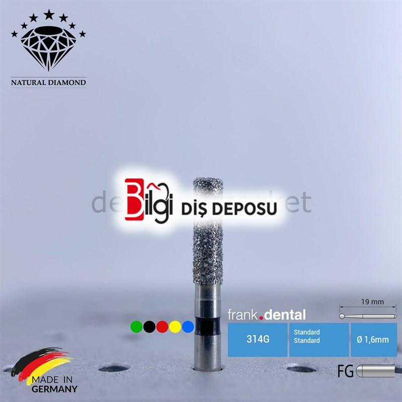 Doğal Elmas Frez - Aeratör - 836 - Silindir - 5 Adet