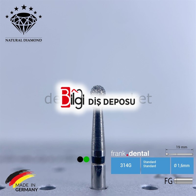 Doğal Elmas Frez - Aeratör - 802 - Rond - 5 Adet