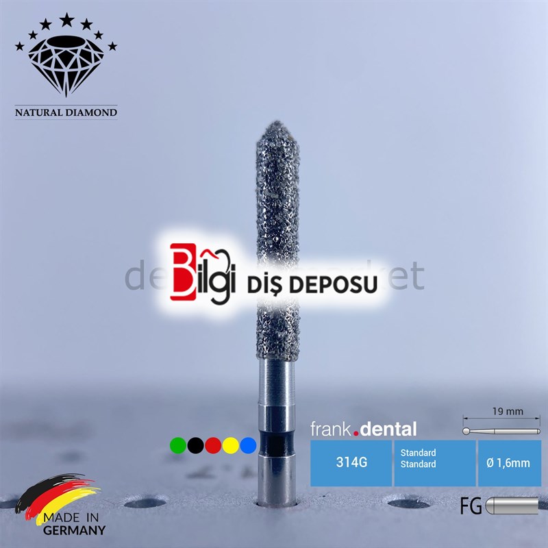 Doğal Elmas Frez - Aeratör - 886 - Silindir - 5 Adet