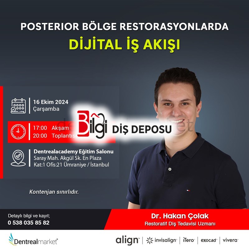 Posterior Bölge Restorasyonlarda Dijital İş Akışı - Dr. Hakan Çolak
