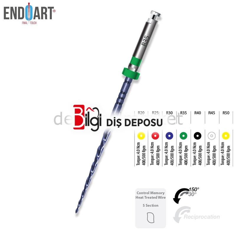Endoart Expert Blue Reciproc Kanal Eğe