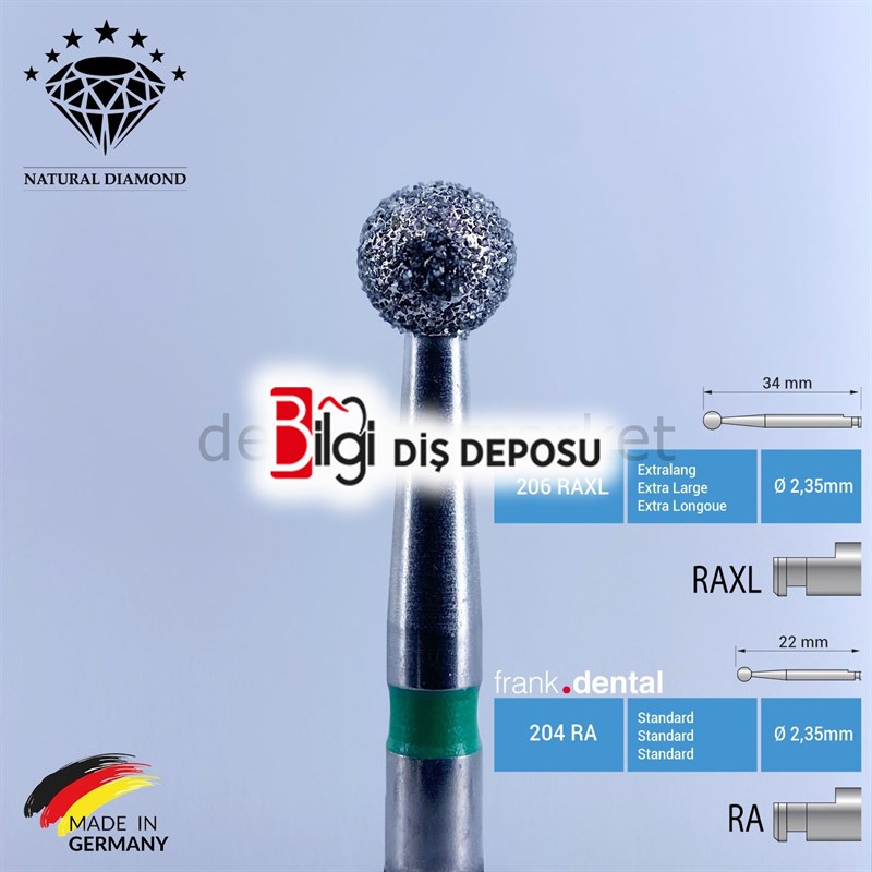 Rond Doğal Elmas Frez - 801 - Anguldurva İçin