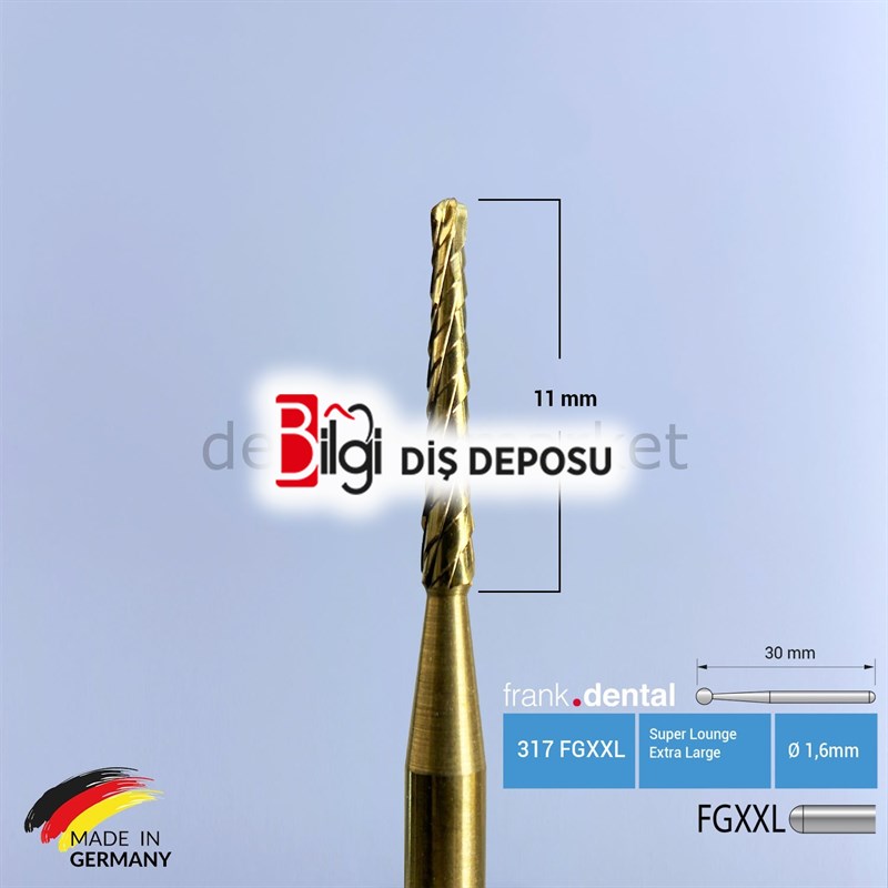 Titanyum Carpide Lindemann Cerrahi Frez - 262 FGXXL