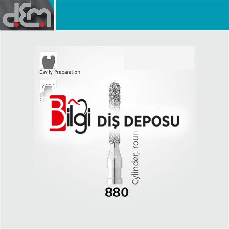 DX Sentetik Elmas Frez - 880 - Silindir - 10 Adet